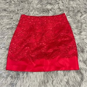 Red Mini Skirt